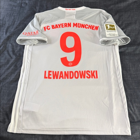Bayern Munich #9 Robert Lewandowski 2020-21 Adidas Away Bundesliga Jersey - Picture 1 of 11